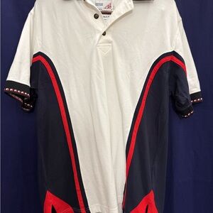 Deadstock Pro Celebrity Polo Shirt Style Y2K 90s Colorblock Retro L Streetwear